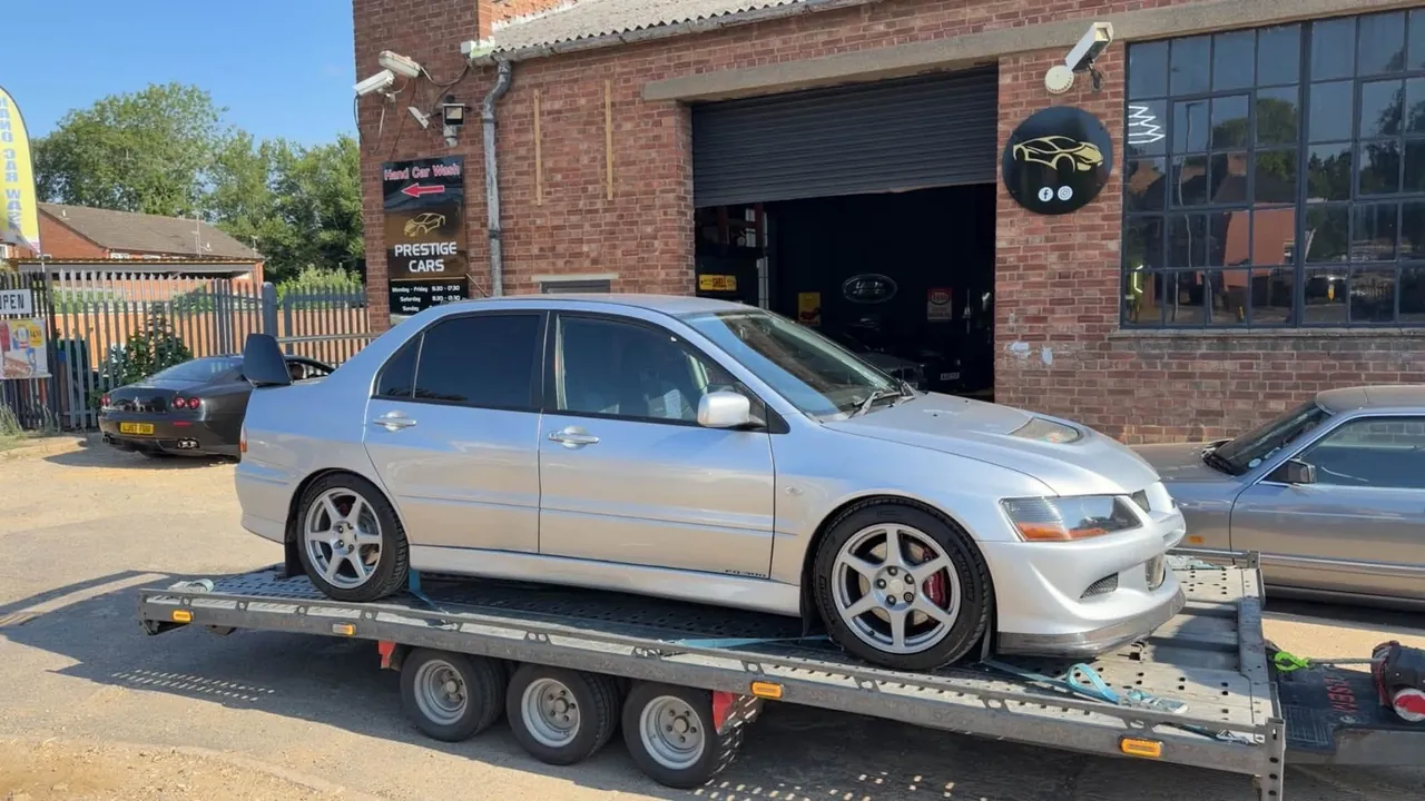 DSBM white performance car garage delivery